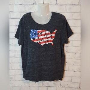 State Of Mine USA Land That I Love Patriot Tee Shirt